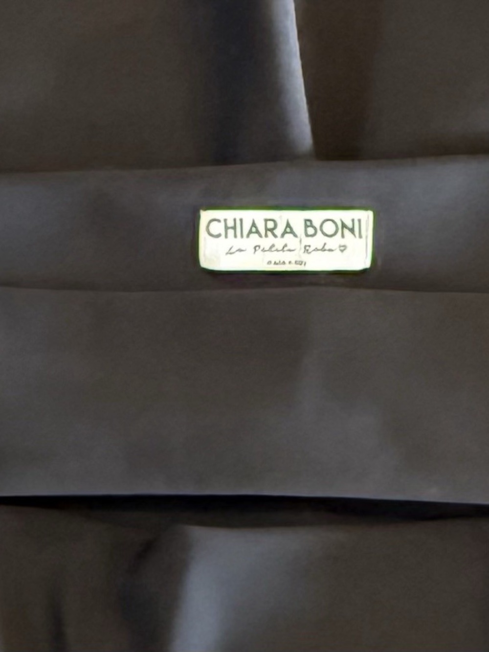 Chiara Boni La Petite Robe Womens IT48 US12 Black Boatneck Faux Wrap Dress Italy - Picture 5 of 8